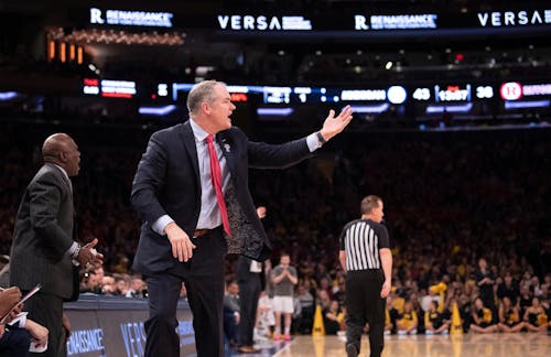 Head coach Steve Pikiell has been busy in May as he tries to assemble a competitive team for the upcoming Rutgers men's basketball season. – Photo by ScarletKnights.com