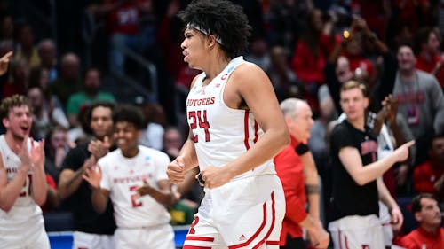 Senior guard Ron Harper Jr. was honored with the Haggerty Award by the Metropolitan Basketball Writers Association, becoming just the third player in program history to receive this honor.  – Photo by Rutgers Basketball / Twitter