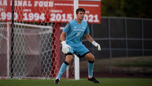 Sophomore goalkeeper Ciaran Dalton had a successful night between the posts for the Rutgers men’s soccer team over Maryland. – Photo by ScarletKnights.com
