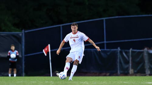 Senior defender Hugo Le Guennec recorded an assist as the Rutgers men's soccer team defeated Northwestern in its first Big Ten matchup of the season. – Photo by Rutgers Men's Soccer / Twitter