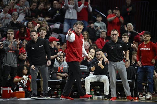 Head coach Scott Goodale of the Rutgers wrestling team believes that this 2023-2024 squad can have great success following its productive first six duals. – Photo by Cos Lymperopoulos / Scarletknights.com