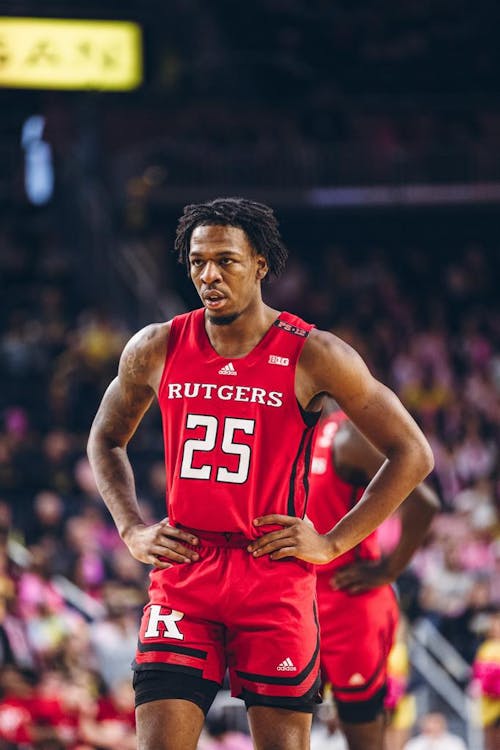 Redshirt junior guard Jeremiah Williams made his long-awaited debut for the Rutgers men's basketball team on Saturday and flashed his potential to help lead the team the rest of the season. – Photo by Daniel Fritz / scarletknights.com