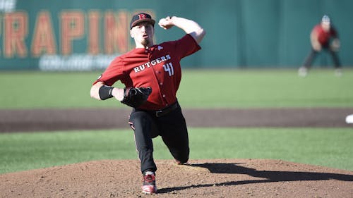 Junior left-handed pitcher Harry Rutkowski became the fifth player in program history with 200 strikeouts as the Rutgers baseball team continued their good run of play, sweeping Nebraska during the weekend. – Photo by Scarletknights.com