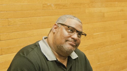 Acclaimed poet and novelist Chris Abani discussed his writing and his recent publications, “The Secret History of Las Vegas” and “Sanctificum,” yesterday at the Multipurpose Room of the College Avenue Student Center. – Photo by Photo by Devon Judge | The Daily Targum