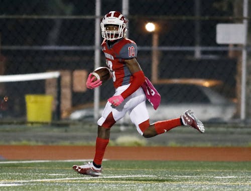 Damon Murray, a former Rutgers football commit and Hoboken resident, was shot dead Sunday night in Hoboken's first homicide since 2022. – Photo by @JBernsteinHS / X.com