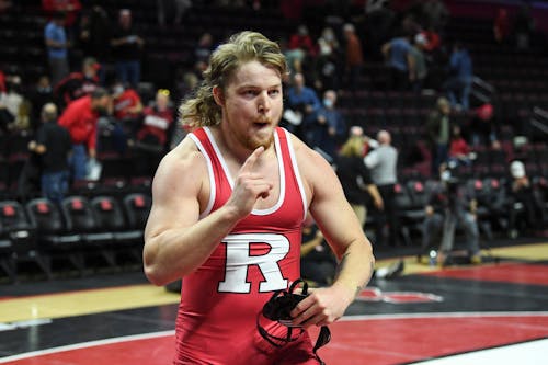Sophomore 285-pounder Boone McDermott and the Rutgers wrestling team had a dominant showing in North Carolina, winning all three matches in their quad meet this weekend.  – Photo by Rutgers Wrestling / Twitter