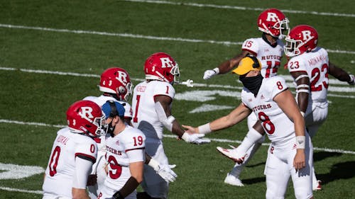 Junior running back Isaih Pacheco finished with 98 total yards and two touchdowns on Saturday. – Photo by Courtesy of Alyte Katilius / State News