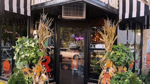 Friends Cafe is decked out in autumnal decoration, making it all the more fun to sip pumpkin spice lattes in. – Photo by @friendscafe_nb  Instagram