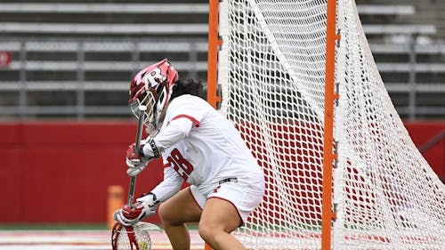 Senior goalkeeper Sophia Cardello will have a busy day between the pipes when the Rutgers women's lacrosse team does battle with Georgetown on Saturday. – Photo by @rutgerswomenslacrosse / Instagram