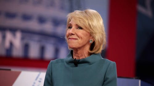 Public comment for Secretary of Education Betsy DeVos’s proposal to narrow schools’ responsibilities when responding to sexual misconduct opened Thursday and lasts for 60 days – Photo by Photo by Flickr | The Daily Targum