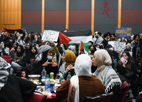A majority of the Rutgers—New Brunswick student population voted "Yes" to divest from companies that gain from or are involved in the government of Israel's human rights violations. – Photo by The Daily Targum