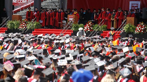 While commencement ceremonies in the spring will be held remotely, University President Jonathan Holloway said he hopes that the University can hold in-person events for the graduates of 2020 and 2021 in the future. – Photo by The Daily Targum