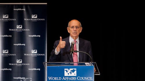 US Supreme Court Justice Stephen Breyer's replacement could begin to shift the Court more toward the Left and eventually result in a Democratic majority.
 – Photo by The World Affairs Council of Philadelphia / Wikimedia
