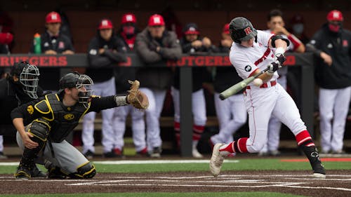 Sophomore outfielder Ryan Lasko and the Rutgers baseball team travels to Texas this weekend to open up their 2022 season with a series against Houston Baptist. – Photo by Steve Hockstein / Scarletknights.com