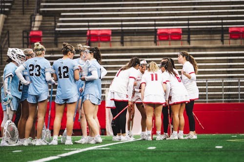 The Rutgers women's lacrosse team scored 7 goals in the second half but ultimately fell 13-10 to Stony Brook.  – Photo by Evan Leong