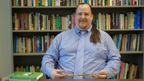 The first Native American professor in the Department of American Studies, Jameson “Jimmy” Sweet, said that he became interested in researching his heritage with the Dakota and Lakota tribes, which he turned into a career. – Photo by Rutgers.edu