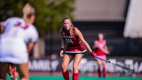 The Rutgers field hockey team finishes one of the toughest regular season schedules in the nation with two more ranked matchups, facing Penn State and James Madison this weekend.  – Photo by Rutgers Field Hockey / Twitter
