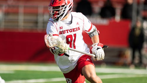 Junior faceoff specialist Jonathan Dugenio and the Rutgers men's lacrosse team look to continue their undefeated start to the season when they travel to Baltimore to face Loyola Maryland. – Photo by Scarletknights.com