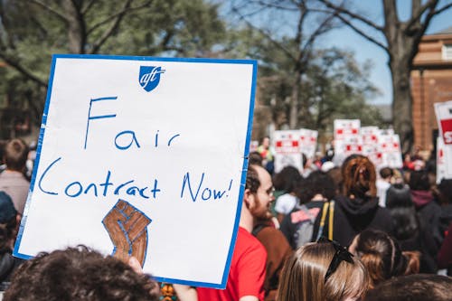 The Union of Rutgers Administrators-American Federation of Teachers (URA-AFT) is moving toward authorizing a strike vote and officially joining the ongoing strike movement at Rutgers.
 – Photo by Evan Leong