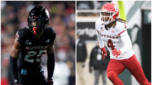 Junior defensive backs Shaquan Loyal and Desmond Igbinosun will lead the Rutgers football team's 2023 safeties core. – Photo by Ben Solomon & Rich Graessle / ScarletKnights.com