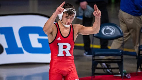 Senior 149-pounder Michael VanBrill walked away from the weekend undefeated. – Photo by Scarletknights.com