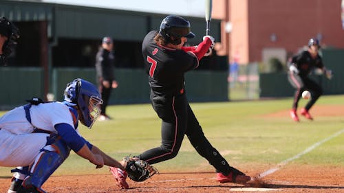 Sophomore infielder Tony Santa Maria and the Rutgers baseball team started their season off with three wins, sweeping Houston Baptist this weekend.  – Photo by Thomas Shea / Scarletknights.com
