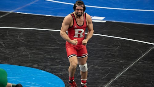Freshman 184-pounder John Poznanski had an impressive start to the season as did the rest of the Rutgers wrestling team, shutting out NJCU and recording wins over Cleveland State and Binghamton. – Photo by Ryan Meyer / Scarletknights.com