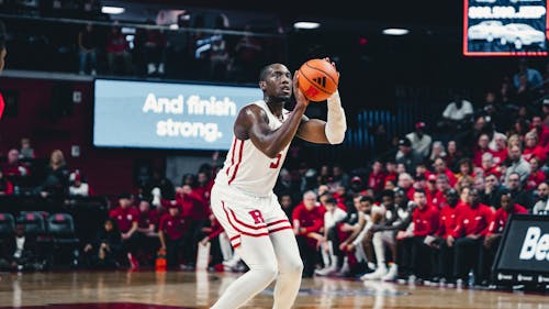 Senior guard Aundre Hyatt remains one of the Rutgers men’s basketball team’s most consistent shooters. – Photo by Evan Leong