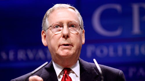 Senate Minority Leader Mitch McConnell's (R-Ky.) unabashed support of former President Donald J. Trump in his latest impeachment trial reduces popular trust in legal experts and increases the potency of partisan politics. – Photo by Wikimedia.org