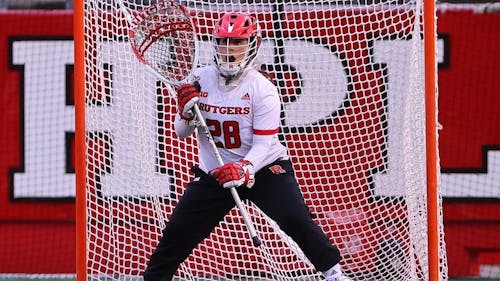 Sophomore goalkeeper Sophia Cardello and the Rutgers women's lacrosse team improved to 2-1 in Big Ten play this season, defeating Michigan in a top-15 matchup at SHI Stadium on Busch campus. – Photo by Scarletknights.com