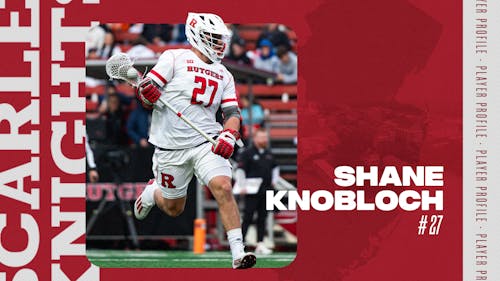 Senior midfielder Shane Knobloch's career with the Rutgers men's lacrosse team is coming to a close, but his lacrosse career is likely not over considering the talent he possesses. – Photo by Elliot Dong and Christian Sanchez