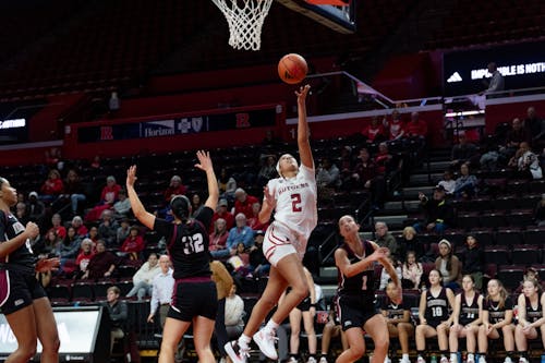 Sophomore guard Kaylene Smikle will look to match up against Indiana's Mackenzie Holmes and lead Rutgers women's basketball to victory on Saturday. – Photo by Christian Sanchez