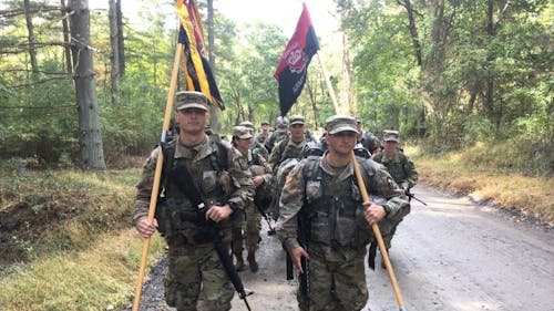 Among other schools in the region, Rutgers Army ROTC placed third out of 44 teams in this year’s Ranger Challenge — a week-long competition that tests competitors’ physical fitness, mental strength and teamwork. – Photo by Courtesy of Maxwell Pryzwara