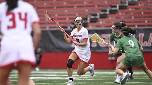 Graduate student attacker Cassidy Spilis became the first player in program history to score 200 career goals in the Rutgers women's lacrosse team's win against Georgetown. – Photo by Scarletknights.com