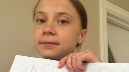 Greta Thunberg and other climate activists are calling for digital strikes and activism, through hashtags like #ClimateStrikeOnline. – Photo by Photo by Twitter | The Daily Targum