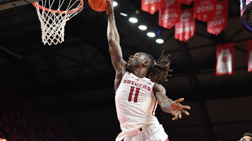 Junior center Clifford Omoruyi and the Rutgers men's basketball team face their toughest non-conference test yet when they travel to Connecticut to face Temple on Friday.  – Photo by Scarletknights.com
