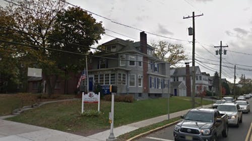 The Air Force Reserve Officers’ Training Corps (AFROTC) house is located in front of Alexander Library on College Avenue. Its cadets juggle everyday student responsibilities along with those that the program requires, such as attending weekly meetings.  – Photo by Google Maps