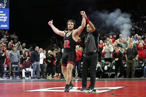 Sophomore 184-pounder Brian Soldano will look to build off his pin against Minnesota when the Rutgers wrestling team clashes with Penn State on Monday night.  – Photo by Anushka Dhariwal