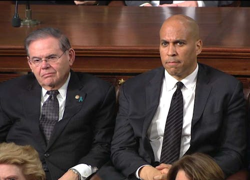 Sen. Bob Menendez (D-N.J.) and Sen. Cory Booker (D-N.J.) issued a joint press release on February 17 announcing millions in federal funding for public housing improvements in New Jersey.  – Photo by @SenatorMenendez / Twitter