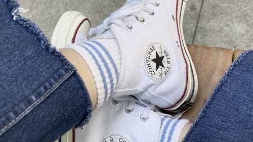 White Converse sneakers should be a must-have for any Rutgers student this spring. – Photo by @shsolut / X.com