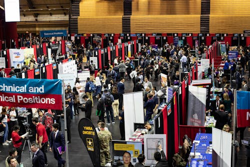 Career fairs are antiquated and there are more efficient avenues available to search for employment opportunities.  – Photo by Rutgers University–New Brunswick / Twitter