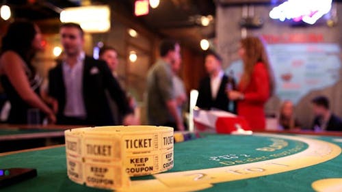 Jason McCourty, a former member of the Rutgers football team, hosted a casino night at Brother Jimmy’s BBQ Saturday evening to raise awareness for sickle cell anemia, a disease that raises patient risk for acute pain, infection, stroke and death. YIZHUANG LI – Photo by Yizhuang Li