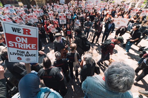 Scott Hall on the College Avenue campus was a primary meeting location each day of the strike. – Photo by Zain Bhatti