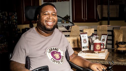 Eric LeGrand, a Rutgers alumnus and former defensive tackle for the Scarlet Knights, said he wants to continue to inspire people and bring them together with LeGrand Coffee House.  – Photo by LeGrandCoffeeHouse.com