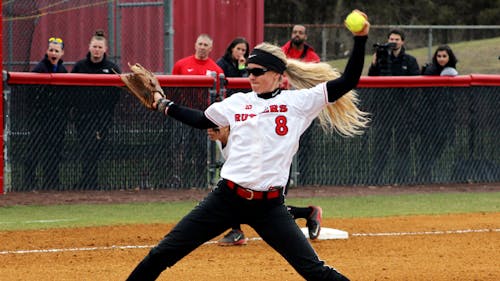 After suffering a three-game home sweep at the hands of No. 4 Michigan, Rutgers and senior left-hander Alyssa Landrith look to get back in the win column against Seton Hall. – Photo by Luo Zhengchen