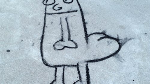 Dick butt memes have been popping up around Rutgers campuses, either spray-painted or drawn in chalk. RUPD is searching for the graffiti artist drawing them. – Photo by Dimitri Rodriguez