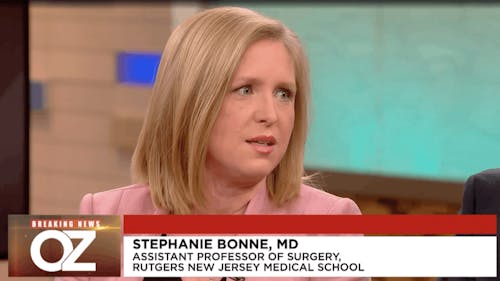 Stephanie Bonne, trauma surgeon at Rutgers-Newark University Hospital, appeared as a panelist on The Dr. Oz Show following the viral success her hashtag (#ThisisMyLane).  – Photo by Twitter