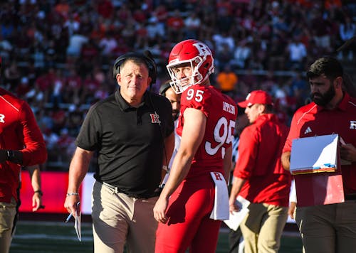 Head coach Greg Schiano is looking to bring the Rutgers football team to 4-0 with a win over Michigan. – Photo by Leigh Lustig