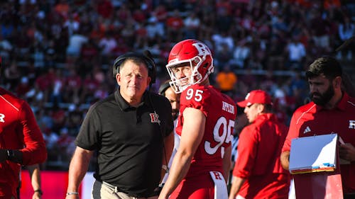 Head coach Greg Schiano is looking to bring the Rutgers football team to 4-0 with a win over Michigan. – Photo by Leigh Lustig