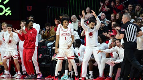 The Rutgers men's basketball team bested Nebraska 87-82 in a back-and-forth game. – Photo by @RUAthletics / X.com